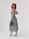Сукня у білизняному стилі сіра | 6307795 | фото 2