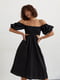 Платье-А силуэта черное | 6307842 | фото 3