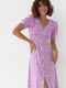 Сукня А-силуету рожева з принтом | 6307949 | фото 3