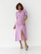 Платье А-силуэта розовое с принтом | 6307949 | фото 6