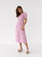 Платье А-силуэта розовое с принтом | 6307949 | фото 7