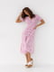 Платье А-силуэта розовое с принтом | 6307949 | фото 8