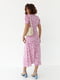 Сукня А-силуету рожева з принтом | 6307950 | фото 2