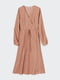Сукня А-силуету бежева в горох | 6324181 | фото 2