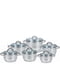 Набір посуду з нержавіючої сталі 12 предметів | 6311182