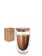 Склянка з підвійною стінкою та бамбуковою кришкою 420мл | 6320402