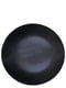 Тарелка черная 27 см | 6321427