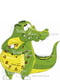 Годинник настінний Крокодил дитячий 33 х 4,5 х 33 см | 6322083