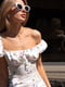 Сукні А-силуету молочного кольору з принтом | 6324930 | фото 4