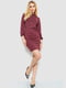 Платье-футляр бордовый меланж | 6325218 | фото 2
