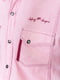 Рубашка розовая с карманами | 6325271 | фото 5