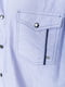 Рубашка голубая с кармашками | 6325284 | фото 5
