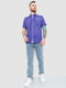 Рубашка фиолетовая с принтом | 6325303 | фото 2