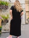 Платье-бохо черное  с принтом | 6325918 | фото 2