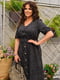 Сукня А-силуету чорна у горох | 6325927 | фото 3