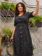Платье А-силуэта черное в горох | 6325927 | фото 4