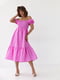 Сукня-А силуету рожева в горох | 6307728 | фото 5