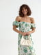 Платье А-силуэта в цветочный принт | 6307953 | фото 3