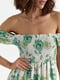 Платье А-силуэта в цветочный принт | 6307953 | фото 4