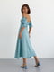 Сукня-сорочка синя з принтом | 6326003 | фото 2