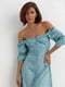 Сукня-сорочка синя з принтом | 6326003 | фото 3
