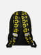 Рюкзак черно-желтый в принт | 6326409 | фото 5