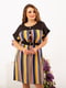 Сукня А-силуету різнокольорова в смужку | 6327232 | фото 2