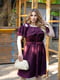 Платье А-силуэта цвета марсала | 6327235 | фото 2