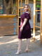 Сукня А-силуету кольору марсала | 6327235 | фото 4