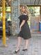 Сукня А-силуету чорна | 6327236 | фото 2
