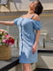 Сукня на ґудзиках блакитна | 6327369 | фото 2