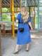 Сукня А-силуету синя | 6327412 | фото 3