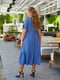 Платье А-силуэта цвета джинс | 6327446 | фото 4