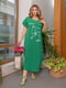 Сукня зелена з принтом | 6327451 | фото 3