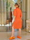 Платье-рубашка оранжевое | 6327593 | фото 3