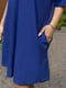 Платье-рубашка синее | 6327691 | фото 3