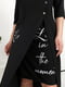 Сукня А-силуету чорна з принтом | 6327745 | фото 4