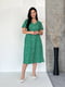 Сукня-сорочка зелена в принт | 6327791 | фото 2