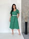 Сукня-сорочка зелена в принт | 6327791 | фото 3