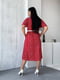 Платье-рубашка красное в принт | 6327792 | фото 7
