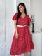 Сукня-сорочка червона в принт | 6327792 | фото 5