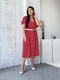 Сукня-сорочка червона в принт | 6327792 | фото 3
