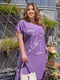 Платье фиолетовое с принтом | 6327474 | фото 2
