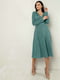 Платье А-силуэта  светло-бирюзовое | 6327890 | фото 7