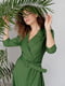 Платье А-силуэта зеленое | 6327923 | фото 3