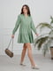 Платье А-силуэта цвета авокадо | 6327937 | фото 3
