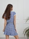 Сукня А-силуету синя з принтом | 6327966 | фото 4