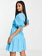 Платье А-силуэта голубое | 6329080 | фото 2