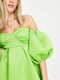 Платье А-силуэта зеленое | 6329617 | фото 3