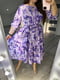 Сукня А-силуету фіолетова в принт | 6327604 | фото 2